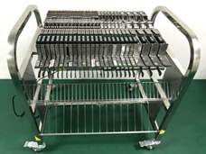 Panasonic CM402 feeder storage cart with electric control