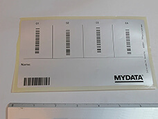 Mydata Barcode Sticker D-014-1484